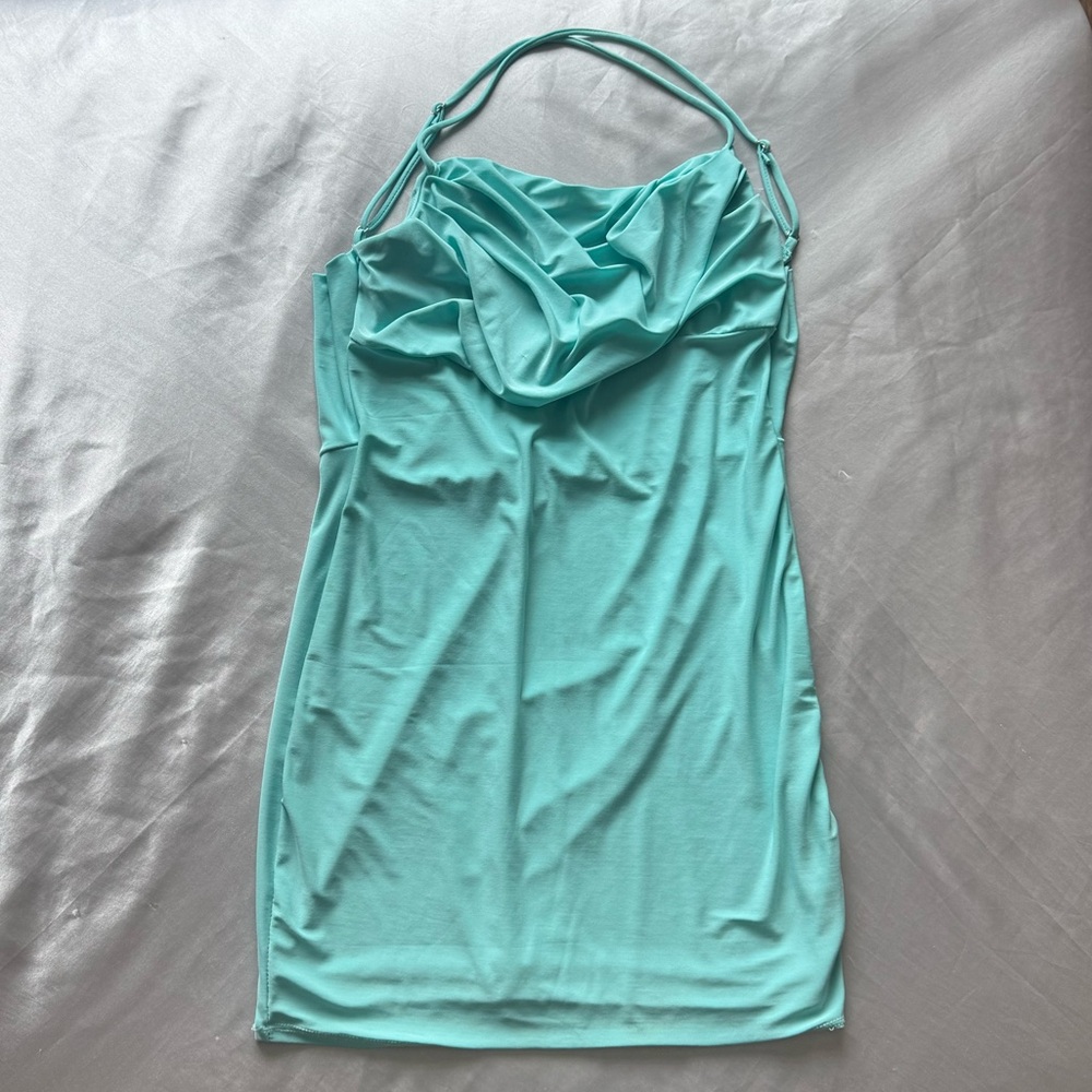 Fashion Nova Teal Dress